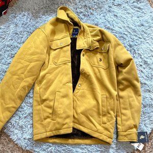 Mens U.S Polo Brown Jacket w/ Inside Fur